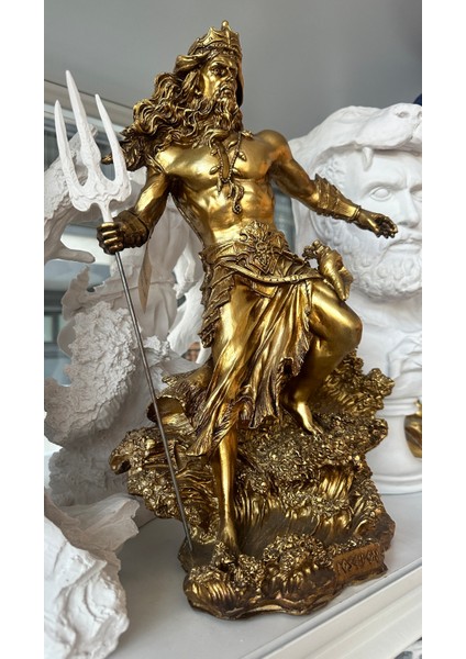 Poseidon Büst Dekoratif Obje