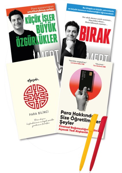 Bırak - Küçük İşler Büyük Özgürlükler - Para Bilinci - Para Hakkında Size Öğretilmeyen Şeyler 4 Kitap - Alfa Kalem