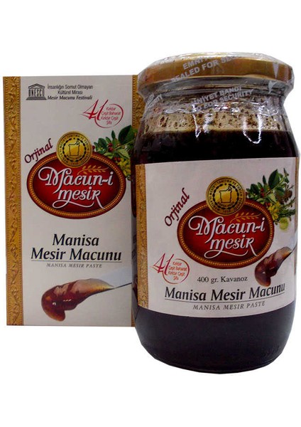 Manisa Mesir Macunu Cam Kavanoz 400 gr