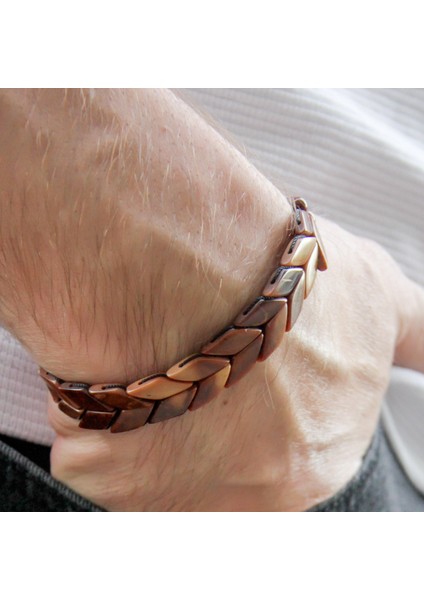 Doğal Kuka Ağacı Erkek Asansörlü Bileklik EUB63