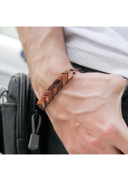 Doğal Kuka Ağacı Erkek Asansörlü Bileklik EUB63 modelleri