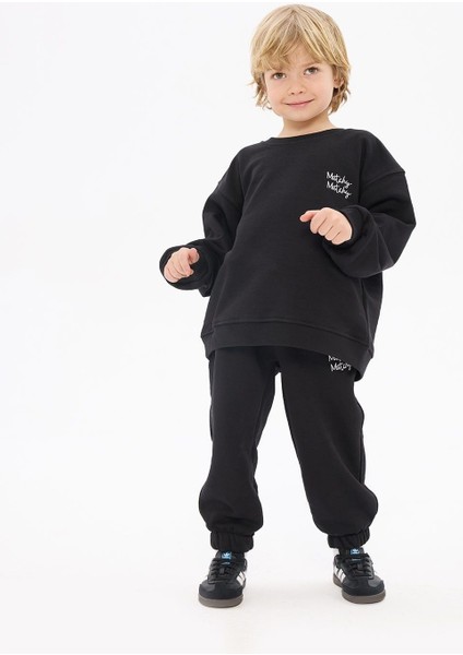 Black Çocuk Sweatshirt 7-8 Yaş