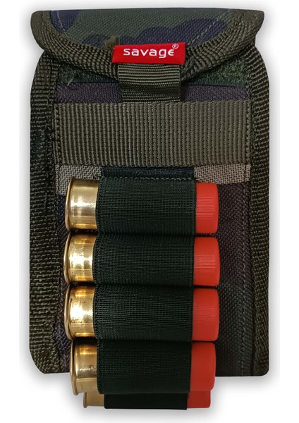 Savage Tactical Çift Taraflı Kemer Fişekliği Kamuflaj (DR.001)