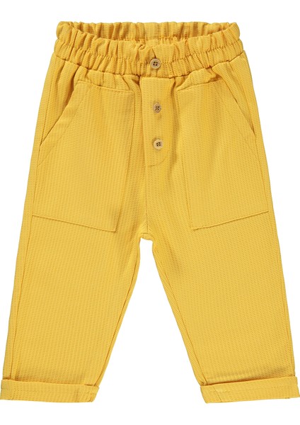Erkek Bebek Pantolon 6-18 Ay Bal Sarısı