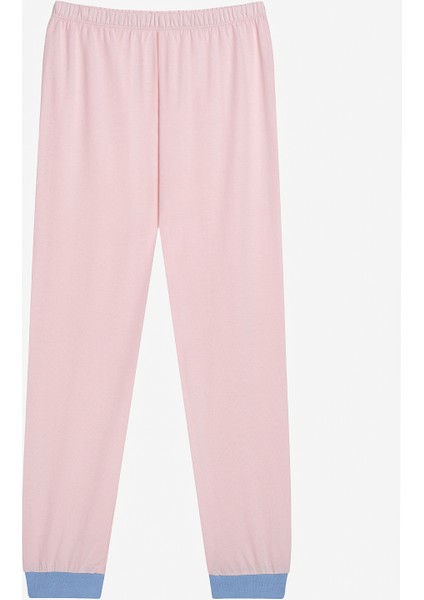 Pamuklu Kız Çocuk Sky 2li Çok Renkli Pijama Takımı