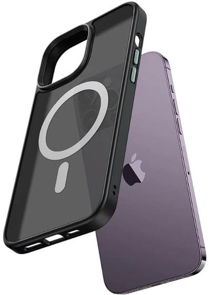 iPhone 14 Pro Manyetik Uyumlu Kılıf PC-3102 Siyah