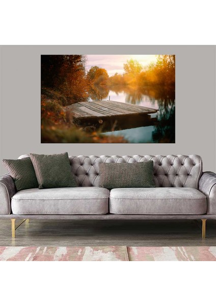 Exclusive Serie" Sarı Ağaçlar Kanvas Tablo