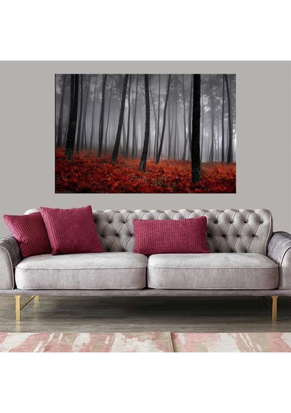 Exclusive Serie" Siyah Ağaçlar Kanvas Tablo