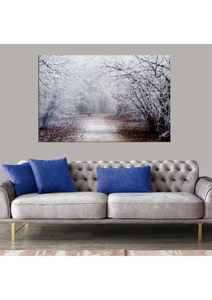 Exclusive Serie" Karlı Ağaçlar Kanvas Tablo