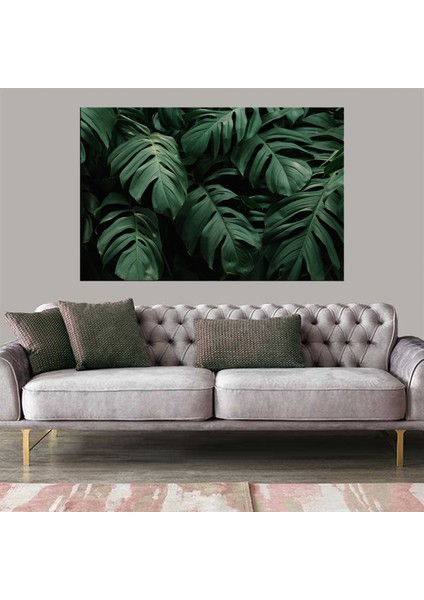Exclusive Serie" Yeşil Yaprak Kanvas Tablo