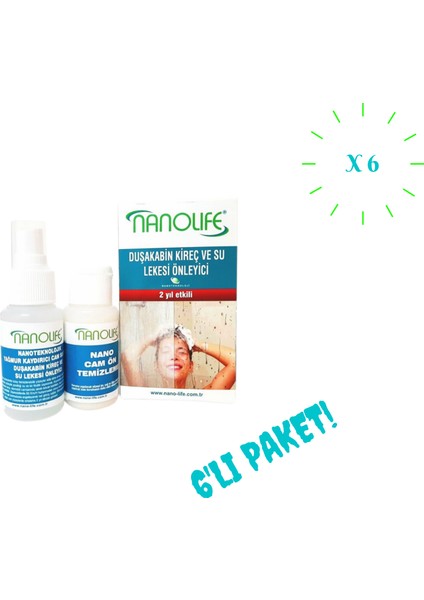 Duşakabin 2 Yıletkili Su Kaydırıcı / Kireç Lekesi Önleyici 09C056 6Lı Paket