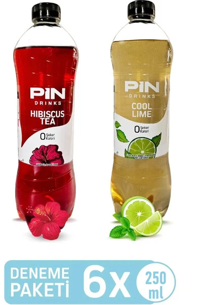 Hibiskus Çayı & Cool Lime Deneme Paketi 6 Adet x 250 ml