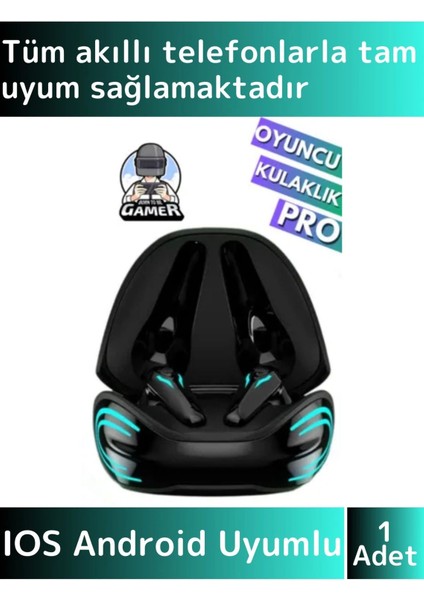 iPhone 16 Tam Uyumlu Anc Enc Gamer Kulak Içi Bluetooth Oyuncu Kulaklığı