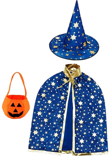 Çocuklar Için ve Balkabağı Çantası Büyücü Giydirme Rol Yapma Kıyafeti (Yurt Dışından)