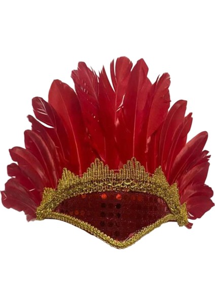 Tüy Başlık Şızılderili Şapkası Maskeli Elbisesi (Yurt Dışından) fırsatları