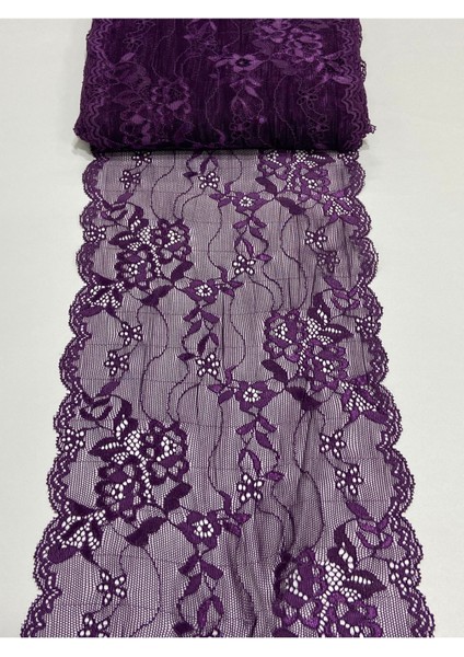 Likralı Geniş Dantel Esnek Dantel 1 Metre
