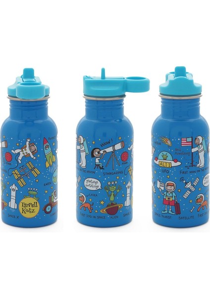 400 ml Pipetli Paslanmaz Çelik Matara Space