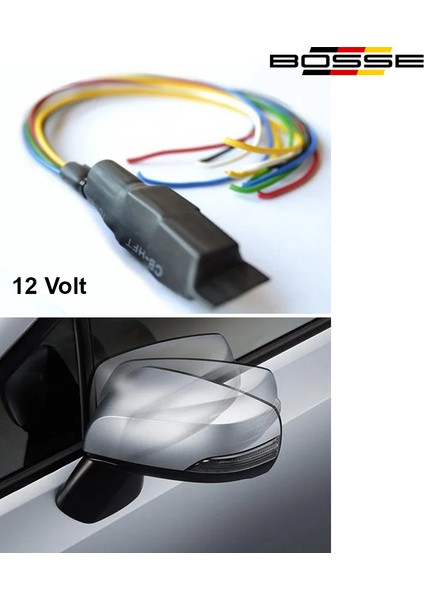 Oto Araba Katlanır Ayna Modülü 12 Volt