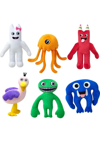 6 Adet Peluş Oyuncaklar, 10 "hayranlar Için Yeni Sevimli Oyuncaklar, Canavar Korku Dolması Figürü Çocuk Dolması Figürü Peluş Çocuklar Için Hediyeler (Yurt Dışından)