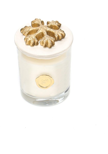 Yılbaşı Gold Kar Tanesi Seramik Taş Kapaklı Apple&cinnamon Vegan Mum fiyatları