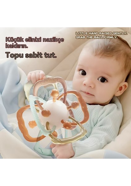 Manhattan Finger Ball, Ringing Bell, Atomic Ball, Baby Grinding Teeth, Gum, Grip, Soothing Silicone Ball Toy (Yurt Dışından) fırsatları