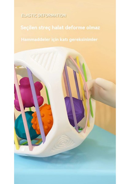 Sai Sai Le Baby Oyunu 0-1 Yaşlı Parmak Fine Rainbow Sai Sai Le Baby Puzzle Elasticity Exploration Box Hole (Yurt Dışından)
