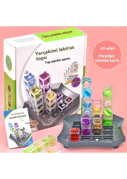 Küçük Iyi Yumurt Gravity Maze Toy Ball Escape Ball 3D Ölçülü Topu Oyunu Çocukların Puzzle Koncentrasyon Eğitimi (Yurt Dışından)