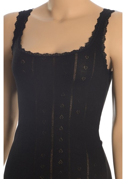 Kadın Atlet Ribana Jakarlı (%100 Pamuk)