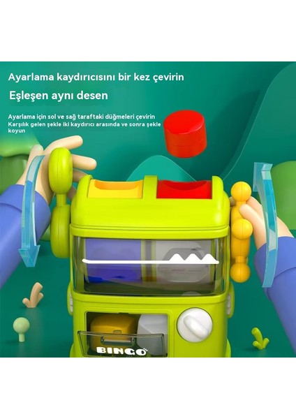 Çocukların Dinosaur Şekil Oyun Makinesi Bebek'in Elle Göz Koordinasyonu Renk Tanımı 0-3 Yıl Yaşlı Puzzle Oyunu (Yurt Dışından)