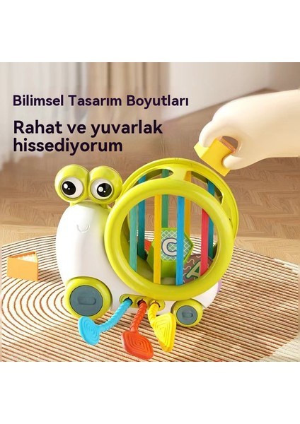 Baby Snail Sesele Erken Eğitim Formu Oyun Aracı Bebek Parmak Eğlenceli Bulmaca Oyunu (Yurt Dışından)