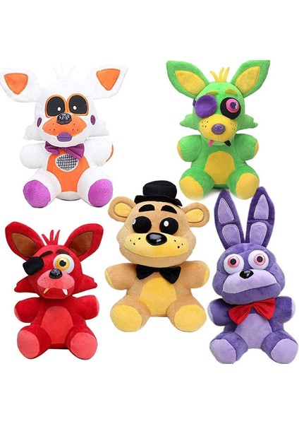 Boutiques Beş Gece Doldurulmuş Şekil Setleri, Beş Gece Oyun Figürü Doldurulmuş 7ınch - Bonnie Foxy Fazbear (Yurt Dışından)