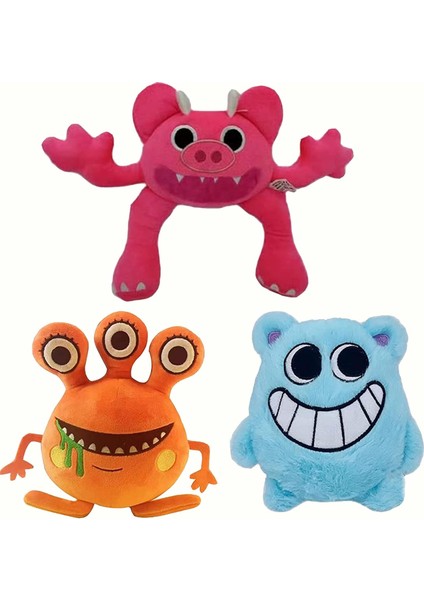 3 Adet Peluş, Hayranlar Için 10 Inç Peluş Jumbo Josh Peluş Oyuncaklar, Yumuşak Canavar Korku Doldurulmuş Hayvan Peluş Çocuk Çocuklar Için Hediyeler Arkadaşlar Erkek Kız (Yurt Dışından)