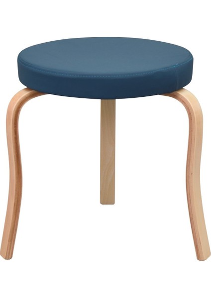 Ege Deri Naturel Ahşap Ayak Istiflenebilir Mutfak-Balkon Taburesi (2 Adet) modelleri