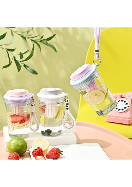 Saplı Öğrenci Sevimli Su Bardağı, Saman Fincanı, Çay Su Ayırma, Taşınabilir Kore Tarzı Içecek, Kahve Fincanı, 680ML (Yurt Dışından)