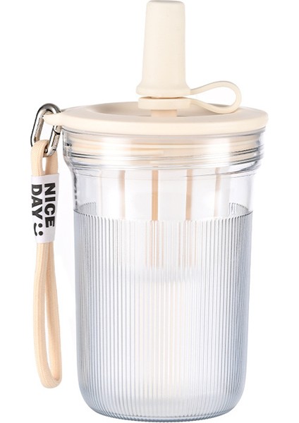 Saplı Öğrenci Sevimli Su Bardağı, Saman Fincanı, Çay Su Ayırma, Taşınabilir Kore Tarzı Içecek, Kahve Fincanı, 480ML (Yurt Dışından)