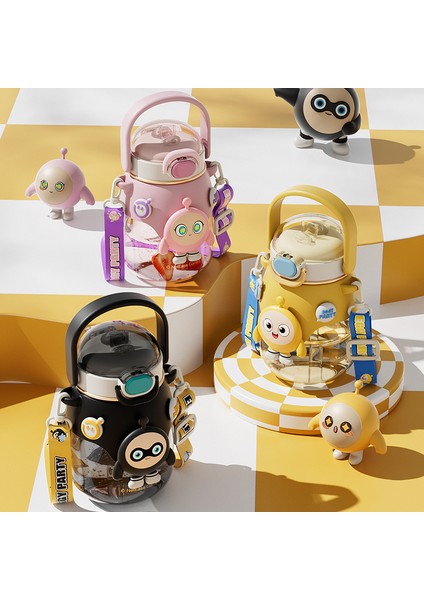 Kızlar Için Yüksek Estetik Değeri Olan Çocuk Su Bardağı, Yaz Yeni Plastik Bardak Tritan Çift Içecek Uygun Saman Fincan SICAK820ML (Yurt Dışından) fiyatları