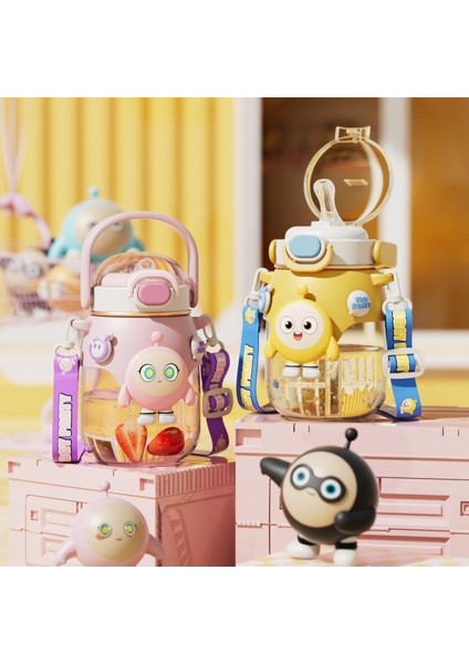 Kızlar Için Yüksek Estetik Değeri Olan Çocuk Su Bardağı, Yaz Yeni Plastik Bardak Tritan Çift Içecek Uygun Saman Fincan SICAK820ML (Yurt Dışından) modelleri