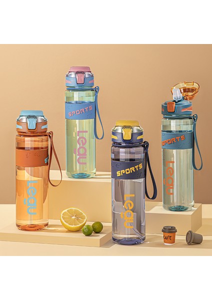 Spor Su Bardağı 2024 Yaz Gezisi Gıda Sınıfı Büyük Kapasiteli Hasır Fincan Yüksek Sıcaklığa Dayanıklı Şişe Taşınabilir Uzay Plastik Bardak 1000ML (Yurt Dışından)