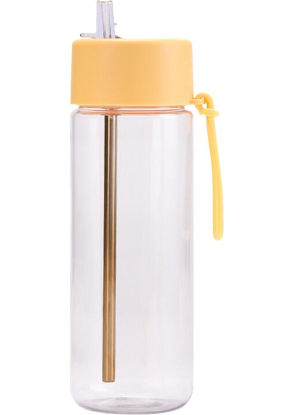 Pipetli 740ML Taşınabilir Su Şişesi, Tritan Şeffaf Su Şişesi, Açık Hava Etkinliklerine Uygun, Seyahat Fitness (Yurt Dışından)