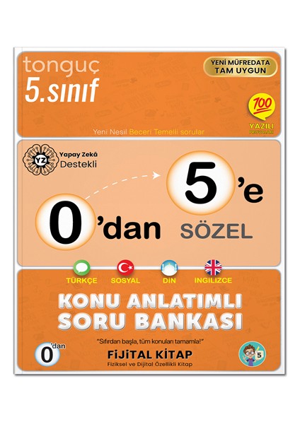 0'dan 5'e Sözel Konu Anlatımlı Soru Bankası 2025