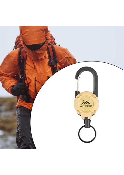 Geri Çekilebilir Ik Çok Amaçlı Karabina Trekking Tırmanma Khaki (Yurt Dışından) fiyatları