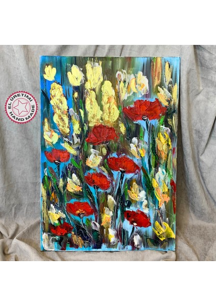 Yağlı Boya Tablo Gelincik 35 x 50cm