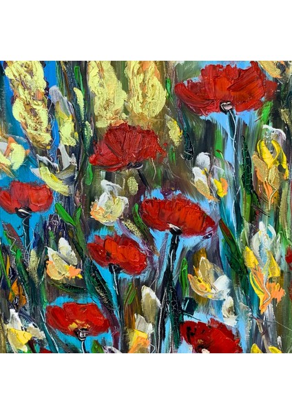 Yağlı Boya Tablo Gelincik 35 x 50cm modelleri