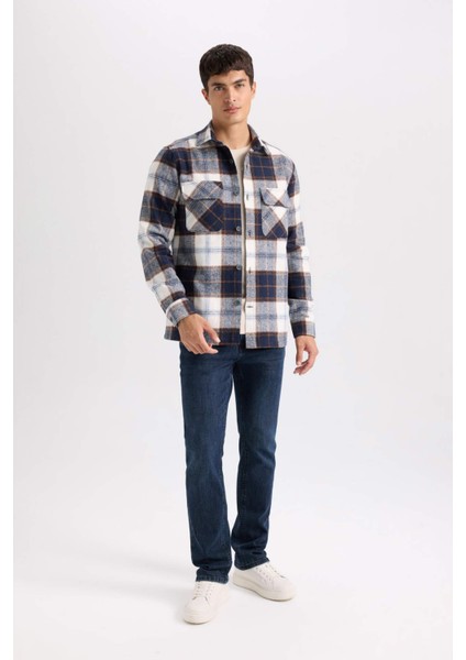 Regular Fit Oduncu Kareli Uzun Kollu Gömlek Y9054AZ24WN