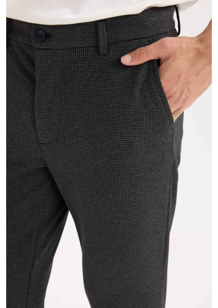 Gabardin Pantolon Tailored Regular Fit Normal Kesim Cepli Düz Paça A8102AX24AU