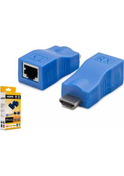 30 Metre HDMI Extender Cat6 ile HDMI Uzatıcı Cat5 ile 30 Metre HDMI Uzatıcı