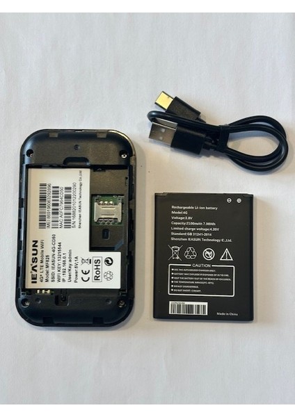 Şarjlı Sim Kartlı Modem Taşınabilir Sim Kartlı Modem 4g Lte Mobile Modem