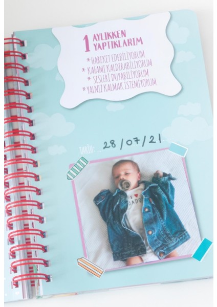 Bebek Anı Defteri Erkek Stickerlı + Çekim ve Zeka Kartları Seti fırsatları