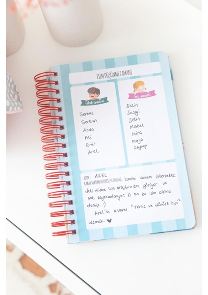 Bebek Anı Defteri Mavi Stickerlı + Çekim ve Zeka Kartları Seti
