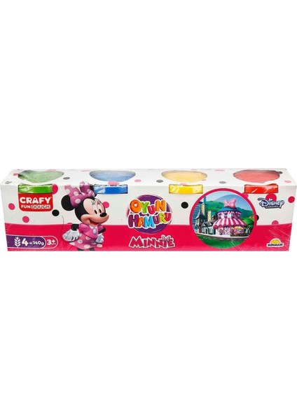 1874 Crafy Minnie 4'lü Oyun Hamuru 560 G